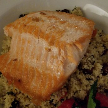 Heiliggeist - Salmon over Couscous and roasted veggies - German Near Me - Mainz, RP Heiliggeist - Salmon over Couscous and roasted veggies - German Near Me - Mainz, RP