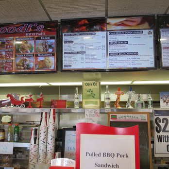 Goodi's Restaurant - Menu board, circa Dec 2016. - Greek Near Me - Niles, Illinois