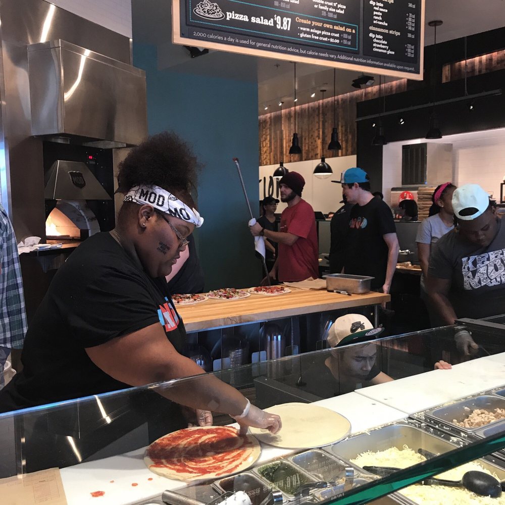 MOD Pizza - Getting my pizza set. Reminds me of subway only pizza - Fast Food Near Me - Highland, Indiana MOD Pizza - Getting my pizza set. Reminds me of subway only pizza - Fast Food Near Me - Highland, Indiana