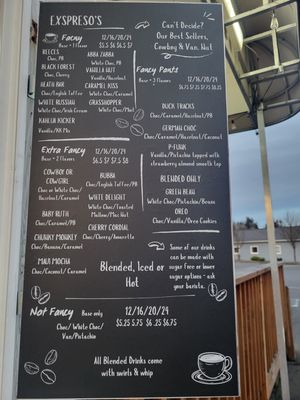 Menu photo 1 Exspresso's Winston, OR
