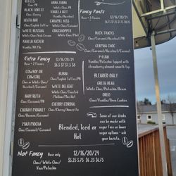 Exspresso's - Revised Menu, January 2026