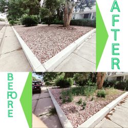 Ace of Spades Gardening & Design - Before and after of large weeding jobs.