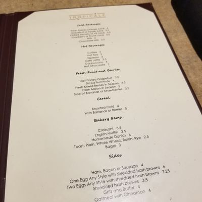 Menu photo 5 Tropicale Orlando, FL