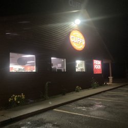 Cliff's Local Market - Store front at night