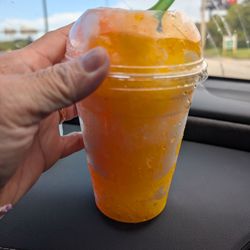 Sweet Aloha Ice Cream - Mango, passion fruit, guava shaved ice.