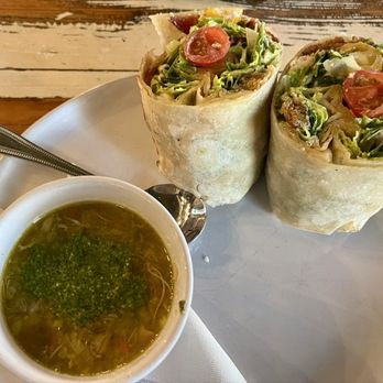 Revelry - Chicken Caesar Wrap with soup of day - Wine Bars Near Me - Bozeman, Montana Revelry - Chicken Caesar Wrap with soup of day - Wine Bars Near Me - Bozeman, Montana