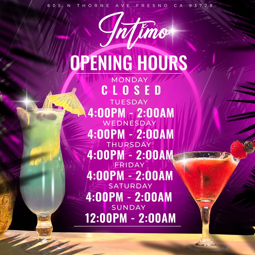 Intimo Cocktail Lounge - Cocktail Bars Near Me - Fresno, California