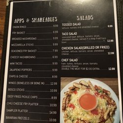 Bay View Bar & Grill - Apps and Salads menu