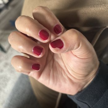 Dahlia Nails & Spa - Mani after 2 days - Nail Salons Near Me - Sacramento, California