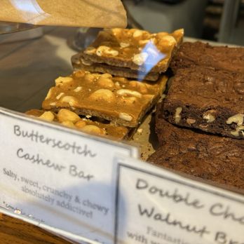 Amy's Bread - Butterscotch cashew bar $4.75. 1/2 was good for me -sweet but not too much which I liked. Middle layer of gooey butterscotch. - Bakeries Near Me - New York, New York