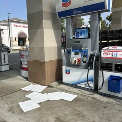Chevron - Images of the paper she put down to cover up the gas