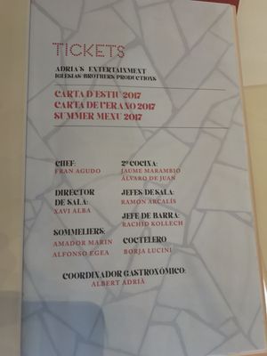 Menu photo 2 Tickets Barcelona, B