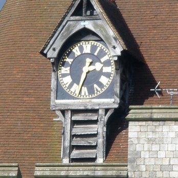 Harte & Garter Hotel - Harte & Garter Hotel, Windsor, UK - clock view, from restaurant - Hotels Near Me - Windsor, WNM