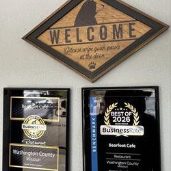 Bearfoot Cafe - Recent awards