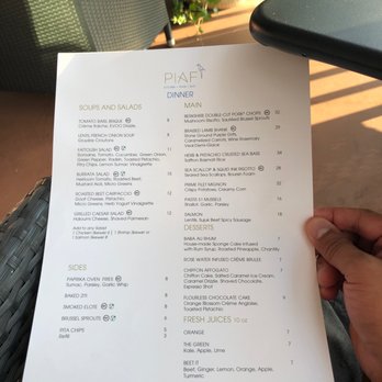 PIAF KITCHEN + WINE + BAR - Dinner menu - Mediterranean Near Me - Grapevine, Texas PIAF KITCHEN + WINE + BAR - Dinner menu - Mediterranean Near Me - Grapevine, Texas