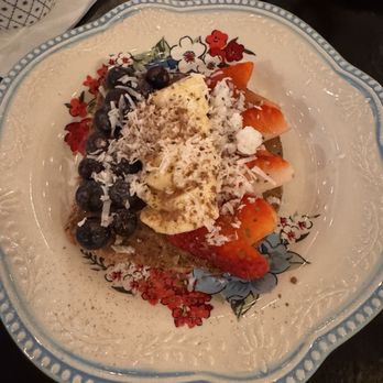 The Modern Rose - Half a portion of bread with almond butter and fruit - Breakfast & Brunch Near Me - Delray Beach, Florida The Modern Rose - Half a portion of bread with almond butter and fruit - Breakfast & Brunch Near Me - Delray Beach, Florida