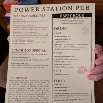 McMenamins - Edgefield - Power station pub menu - Hotels Near Me - Troutdale, Oregon McMenamins - Edgefield - Power station pub menu - Hotels Near Me - Troutdale, Oregon