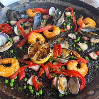 Aventura - Seafood Paella Arros Negre - Tapas Bars Near Me - Ann Arbor, Michigan Aventura - Seafood Paella Arros Negre - Tapas Bars Near Me - Ann Arbor, Michigan