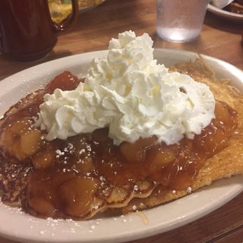 DeLuca's Diner - Short stack of pancakes w/ warm apples & cream! - Breakfast & Brunch Near Me - Pittsburgh, Pennsylvania DeLuca's Diner - Short stack of pancakes w/ warm apples & cream! - Breakfast & Brunch Near Me - Pittsburgh, Pennsylvania