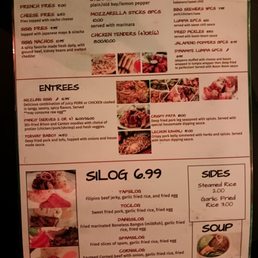 the menu