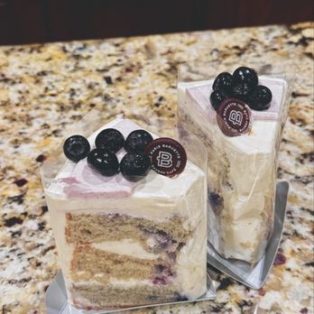 Paris Baguette - Blueberry Chiffon Cake Slice - Bakeries Near Me - Coppell, Texas