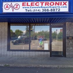 A to Z Electronics - Our storefront after the new paint job