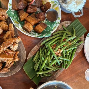 Kamayan Atl - Wok Fried Green Beans, Chicken Adobo, Lechon Kawali, and Chicharrones - Filipino Near Me - Doraville, Georgia Kamayan Atl - Wok Fried Green Beans, Chicken Adobo, Lechon Kawali, and Chicharrones - Filipino Near Me - Doraville, Georgia