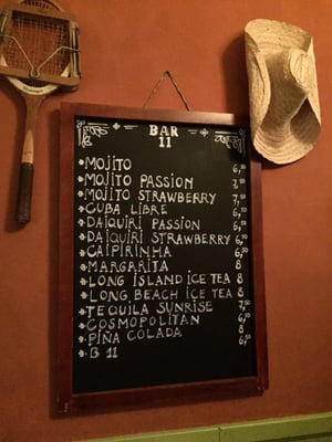 Menu photo 4 Bar 11 Antwerp, VAN
