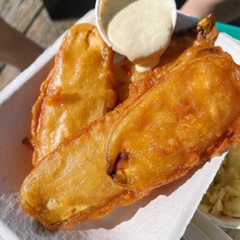 Red Fish Blue Fish - Deep fried pickles 3.75 - Fish & Chips Near Me - Victoria, British Columbia Red Fish Blue Fish - Deep fried pickles 3.75 - Fish & Chips Near Me - Victoria, British Columbia