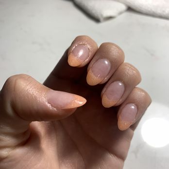 Pink & White Nails - French with dip! Thumb was a tip and Mia made it identical to my other thumb, love these nails. - Hair Removal Near Me - Denver, Colorado Pink & White Nails - French with dip! Thumb was a tip and Mia made it identical to my other thumb, love these nails. - Hair Removal Near Me - Denver, Colorado