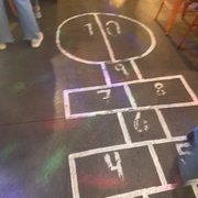 Photo of La Vecindad Neighborhood Tacos - San Diego, CA, United States. Hopscotch on the floor