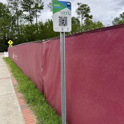 Morrisville Smart Shuttle - The "node" or shuttle stop serving the Morrisville Community Library and the Food Hub (during construction), July 2026.