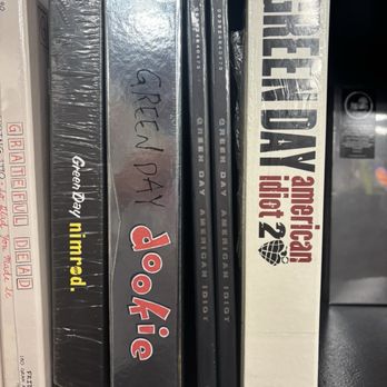 Cactus Music - Green Day special collections I took a photo of for my best friend, a huge Green Day fan! - Music & DVDs Near Me - Houston, Texas Cactus Music - Green Day special collections I took a photo of for my best friend, a huge Green Day fan! - Music & DVDs Near Me - Houston, Texas