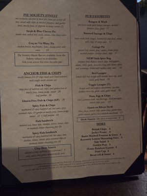 Menu photo 1 The Crown & Anchor Pub Pooler, GA
