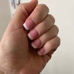 JJ Nails - Pink and White