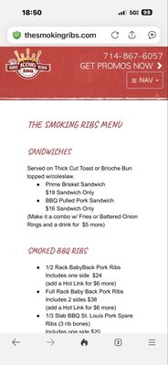 Menu photo 6 The SmoKING Ribs Garden Grove, CA