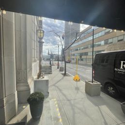 Towards the NY State Buildings.