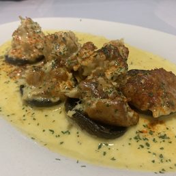 Excellent!!!!! Crab stuffed mushrooms. Probably the best I ever had.