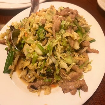 Szechuan Asian Restaurant - Pork PK8 Pork with Black Mushroom and Bamboo Shoot - Chinese Near Me - Willits, California