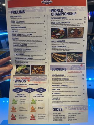 Menu photo 3 Knockout Sports Bar Fort Worth, TX