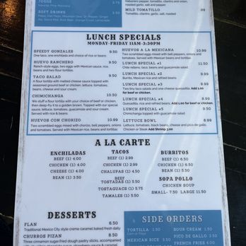 Cinco de Mayo - Menu - Mexican Near Me - Jacksonville, Florida