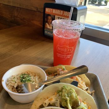 Tacos 4 Life - Collierville - Chipotle Steak taco , fajitas chicken taco and queso rice ! Fruit punch for the drink - Tacos Near Me - Collierville, Tennessee Tacos 4 Life - Collierville - Chipotle Steak taco , fajitas chicken taco and queso rice ! Fruit punch for the drink - Tacos Near Me - Collierville, Tennessee