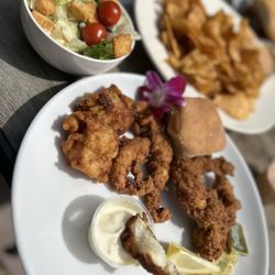 Mossman's Kitchen - Chicken and fish plate Fish & Chicken with Garden Salad