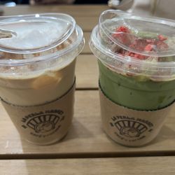 La Perla Market - Spanish Latte and Strawberry Matcha