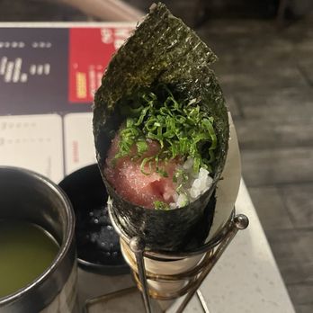 Chef JUN - Bay Ho - Negi Toro Hand Roll - Japanese Near Me - San Diego, California Chef JUN - Bay Ho - Negi Toro Hand Roll - Japanese Near Me - San Diego, California