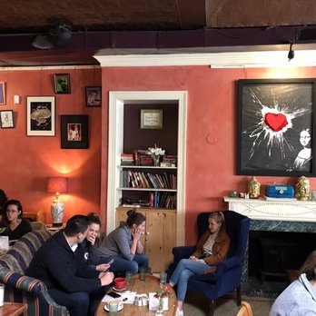 Tryst - The inside with art for sale - Lounges Near Me - Washington, DC, District of Columbia
