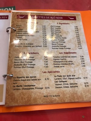 Menu photo 4 Chez Tante Germaine Le Croisic, 44 Menu photo 4 Chez Tante Germaine Le Croisic, 44