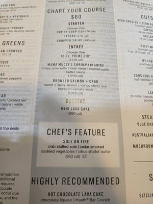 Menu photo 4 Chart House Stateline, NV