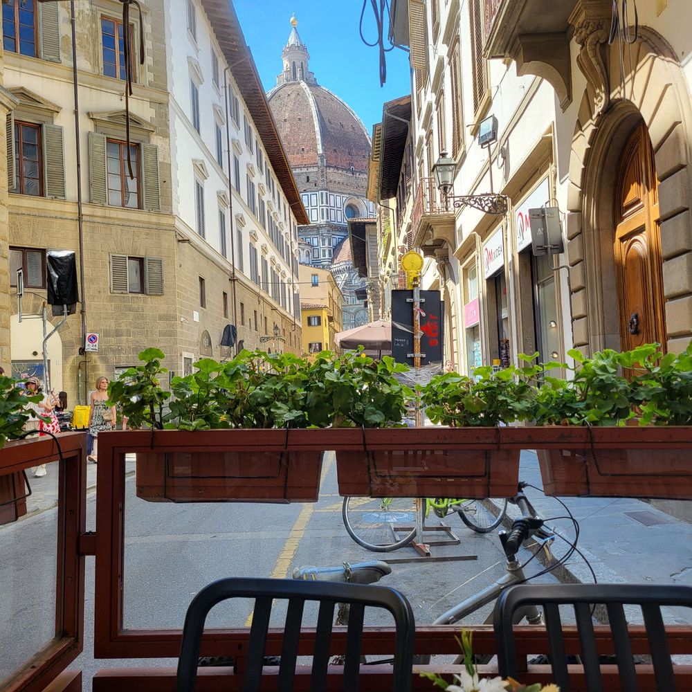 Osteria del Giglio - View from the patio. The Duomo is right there. - Tuscan Near Me - Florence, FI Osteria del Giglio - View from the patio. The Duomo is right there. - Tuscan Near Me - Florence, FI