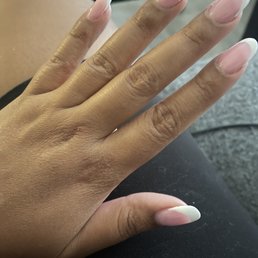 gorgeous oval french tips gorgeous oval french tips